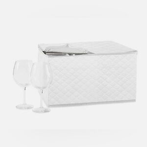 SALT - Quilted Stemware Saver in White - new